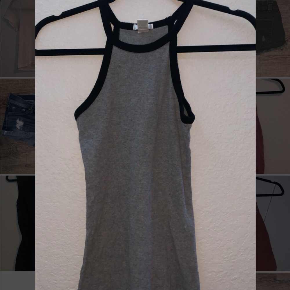 Grey halter
